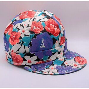 VTG Kromer Klean Kloth Kap 7 1/8 Milwaukee Floral Canvas Engineer Hat Cap Flower